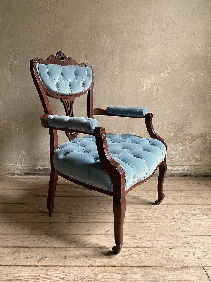 Fauteuil anglais de la fin de l’époque victorienne