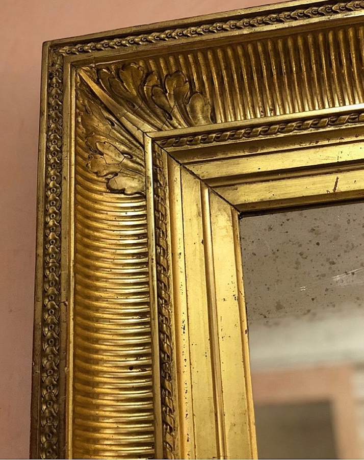 French Mirror Dating From The Late 19th Century-photo-2