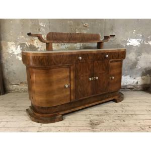 Enfilade Art Déco en noyer, années 30