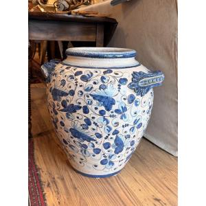 Italian Maiolica Two-handled Jar (orcio)