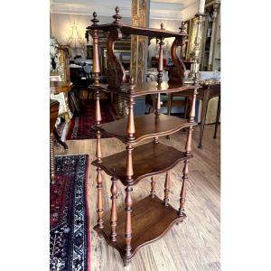 Solid Walnut étagère Dating From The Late 19th Century