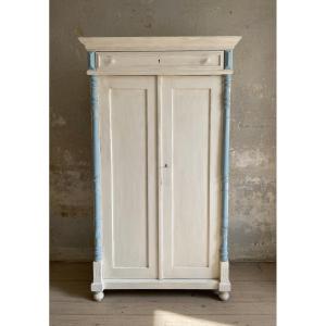 Louis Philippe Lacquered Wardrobe, Late 19th Century