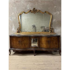 Enfilade vénitienne de style baroque Chippendale du début du XXe siècle,attribuée aux Testolini