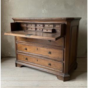 Canterano Piémontais datant De La fin Du XVIIIe – Début Du XIXe Siècle, Réalisé En noyer Massif