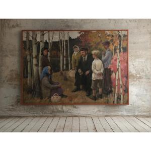 Huile sur toile signée Sokolov Vladimir Aleksandrovich