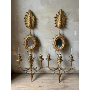 Paire de appliques de style Louis XVI