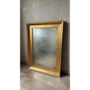 A 19th-century Wooden Frame Gilded With Gold Leaf