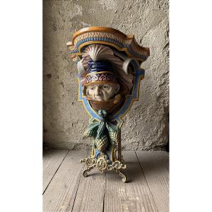 Manufacture Ginori, vers 1890 – Majolique polychrome, n° 390