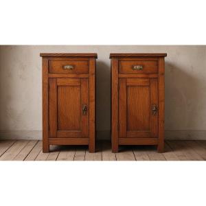 Chest Of Drawers Made Of Chestnut Wood, Mid-20th Century