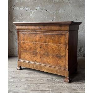 Louis-philippe-style Chest Of Drawers, Dating From The Mid-19th Century