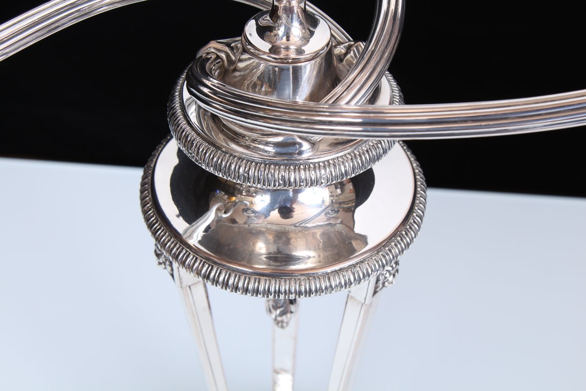Candélabre en argent plaqué du XVIIIe siècle, attribué à Matthew Boulton-photo-4