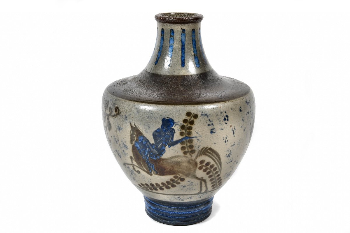 Attributed To René Buthaud For Primavera, Ceramic Vase, Circa 1925-photo-2