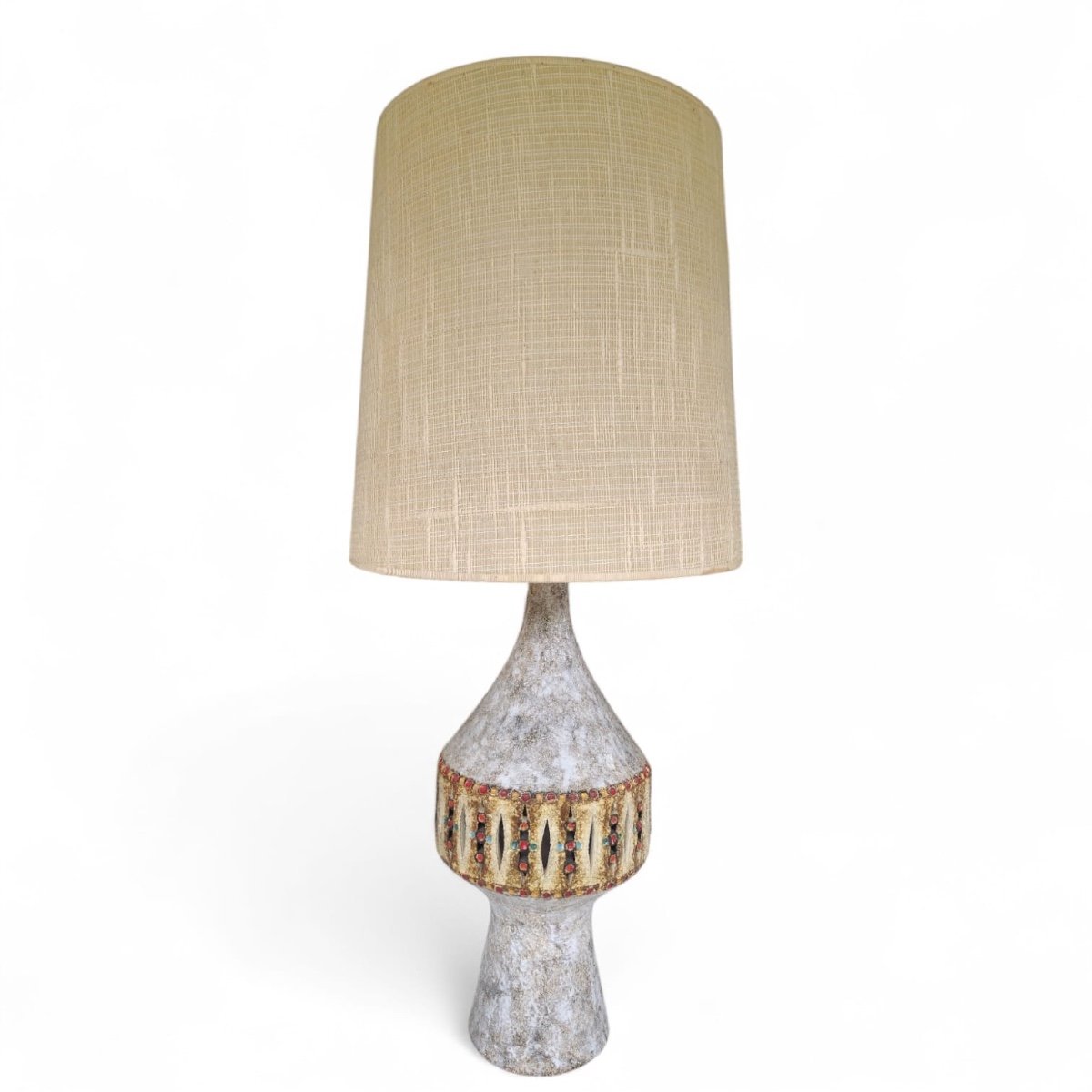 Raphaël Giarrusso (1925-1986), Important Ceramic Lamp Base, Circa 1967