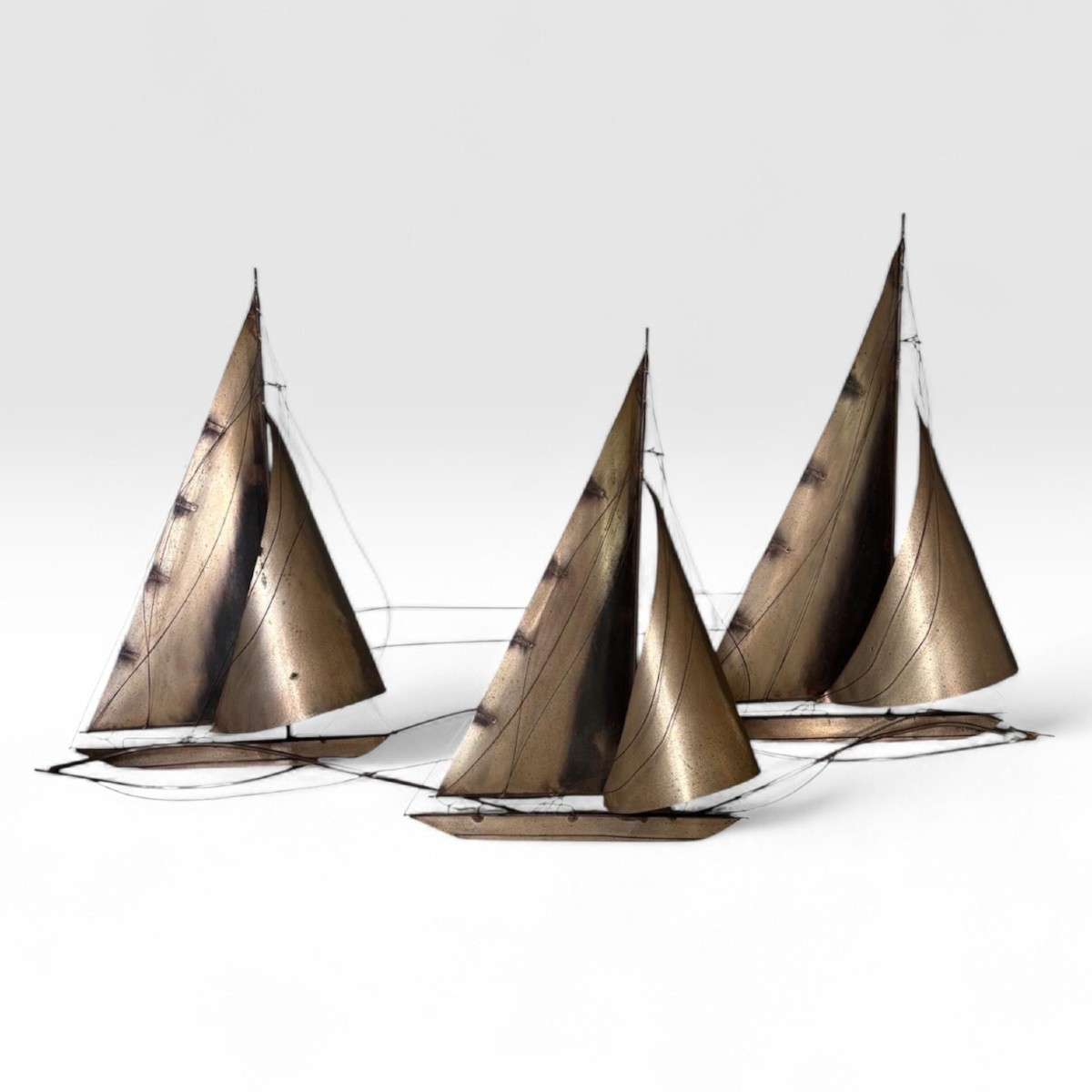 CURTIS JERÉ, Composition de voiliers, États-Unis, circa 1970