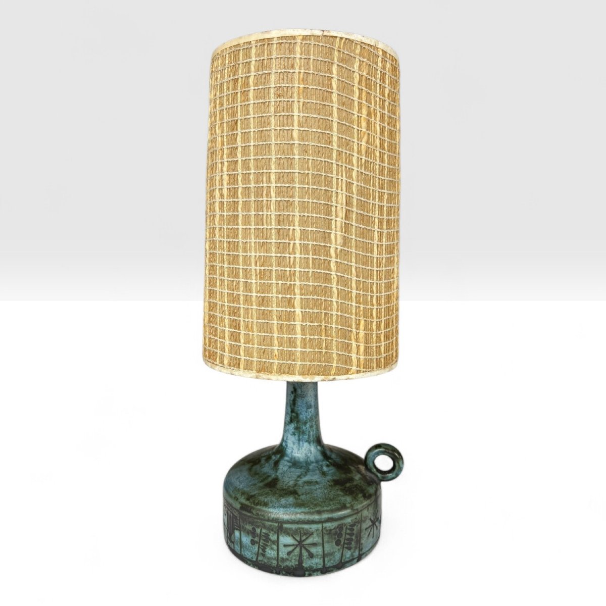 Jacques Blin, Pair Of Ceramic Lamps With Incised Parietal Decoration, Circa 1955-1960-photo-2