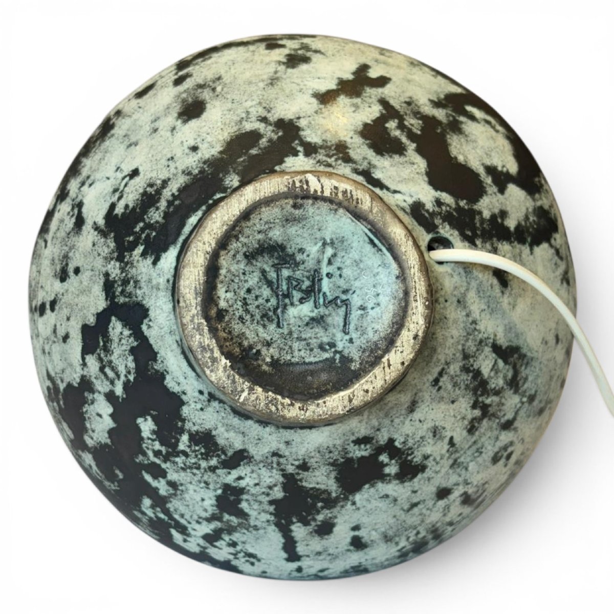 Jacques Blin, Lamp Base Decorated With Stylized Faces-photo-7
