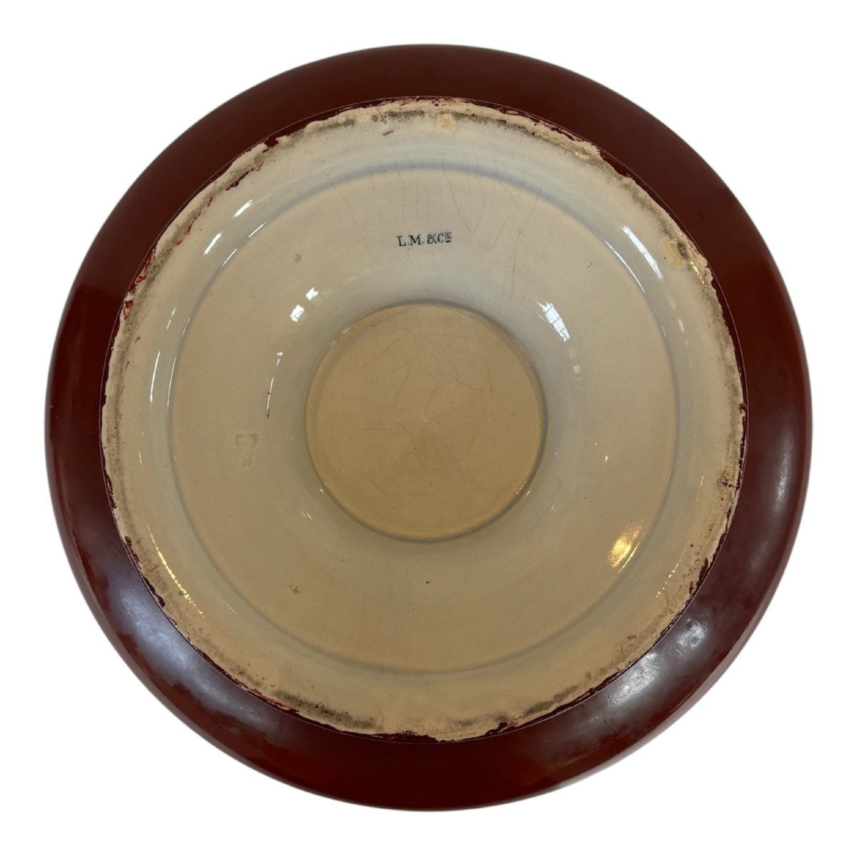 Manufacture de Creil et Montereau (Lebeuf, Milliet & Cie) Paire de cache-pots-photo-4