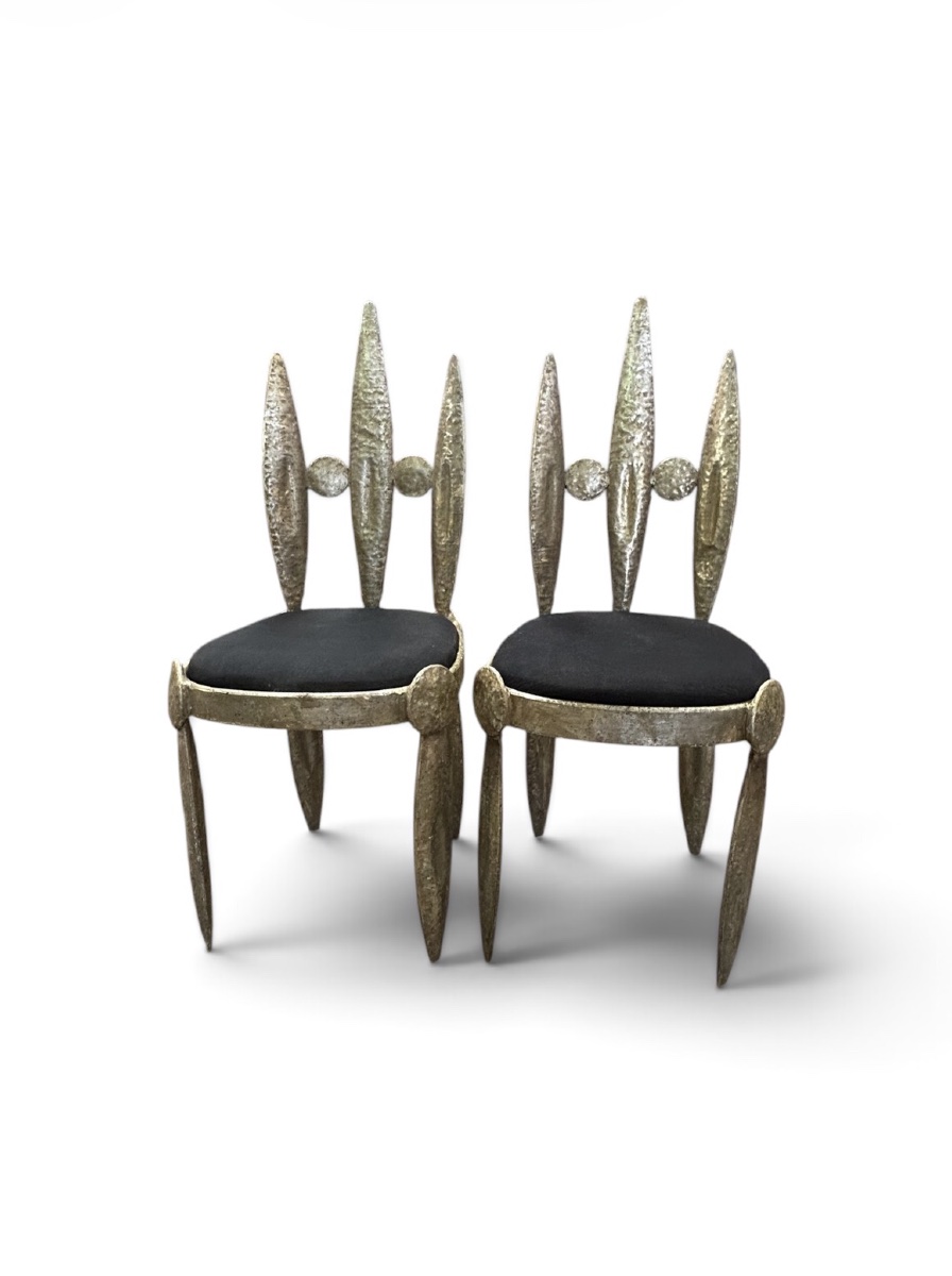 A Pair Of Barbarian Chairs 