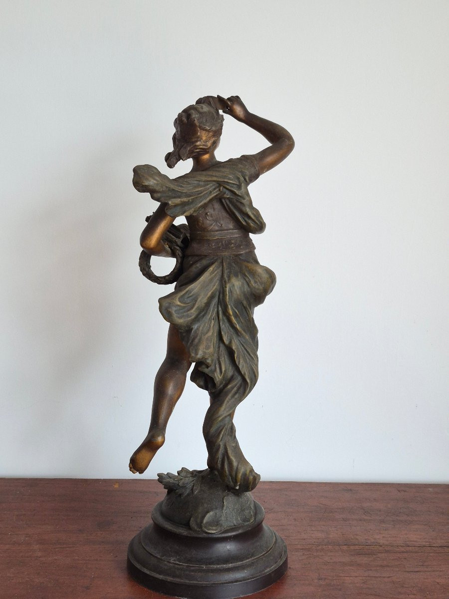 Sculpture en régule de L.&F. Moreau " Livre d’or de la victoire "-photo-2