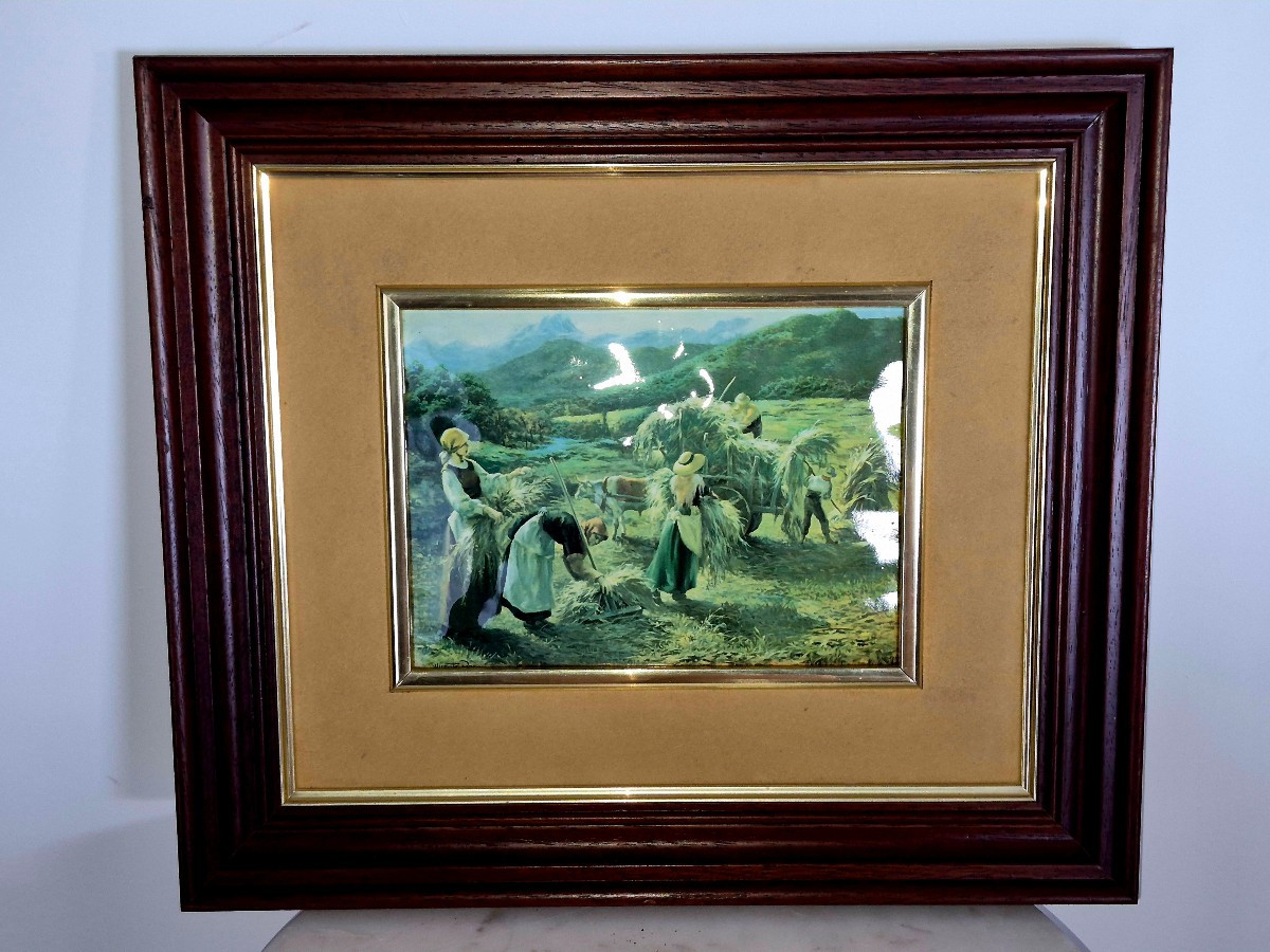 Lithograph Painting By Vincent Roso "the Reapers"