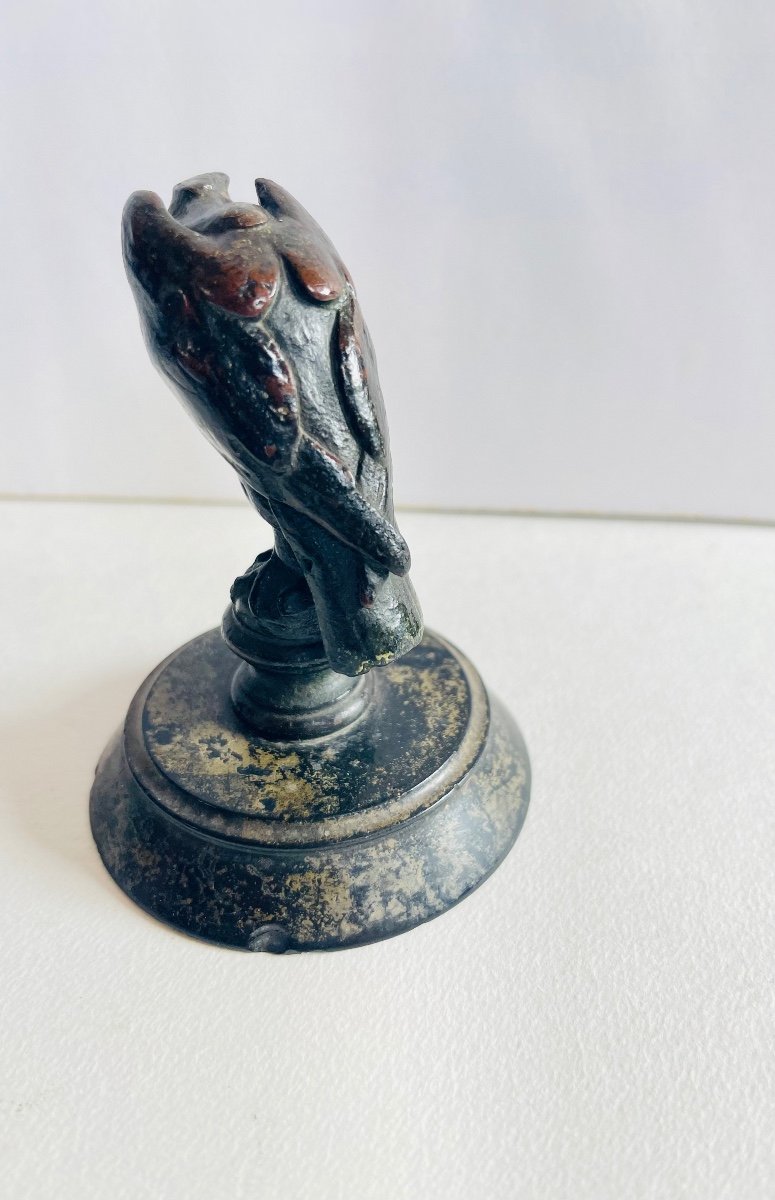 Figurine/Presse-papier Aigle royal, En Laiton Sur Socle