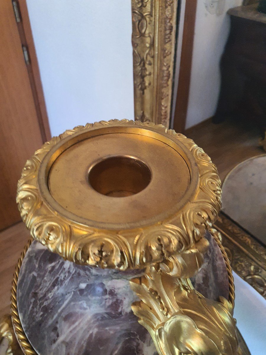 Vase Russe Période 1800 Marbre Brèche -photo-2