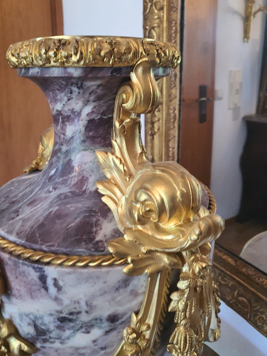Vase Russe Période 1800 Marbre Brèche -photo-3