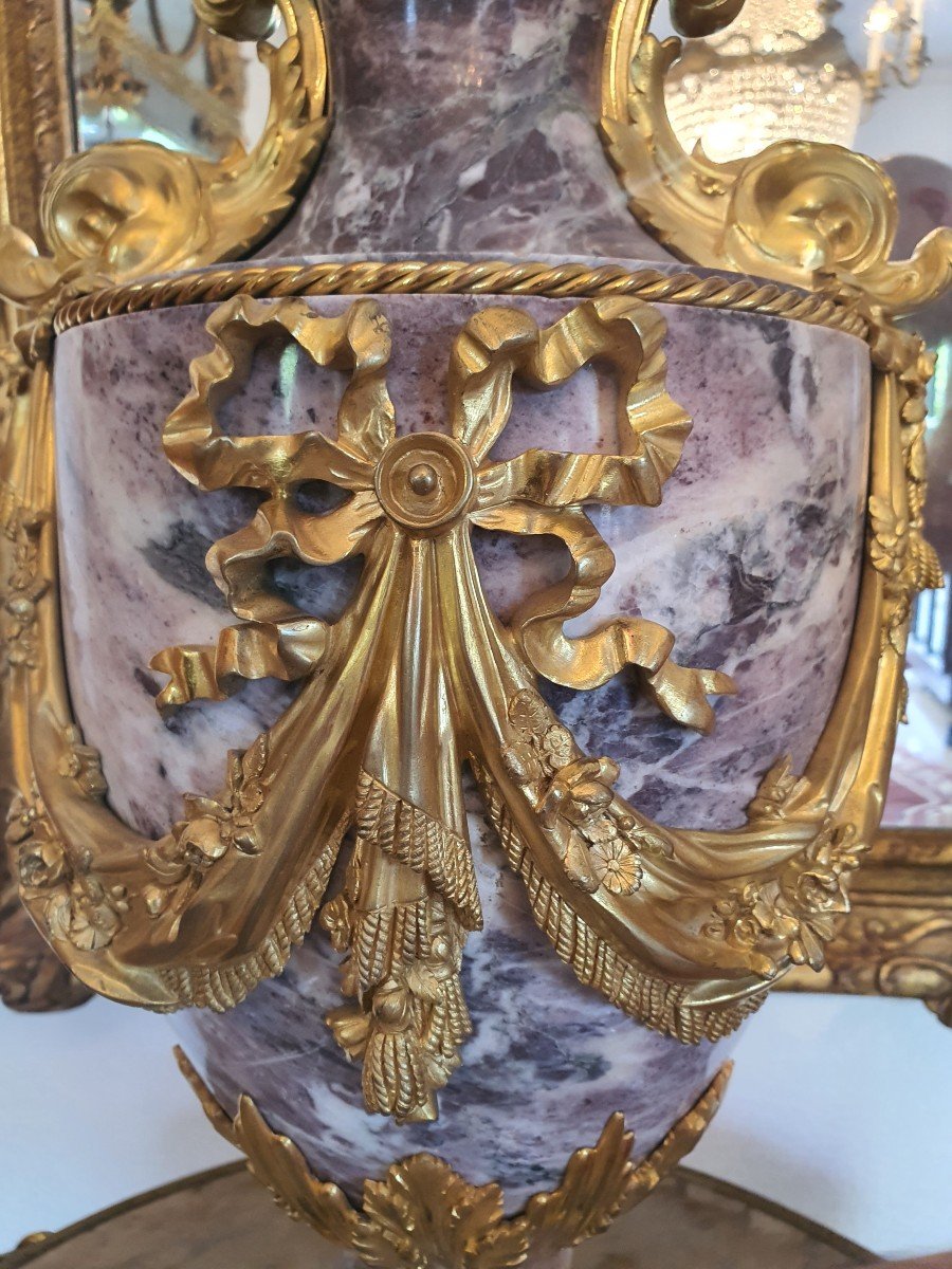 Vase Russe Période 1800 Marbre Brèche -photo-6