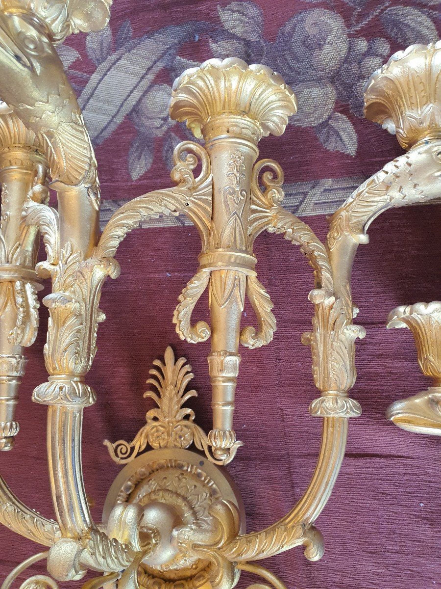 Paires Applique Murale Style Empire 19eme-photo-2