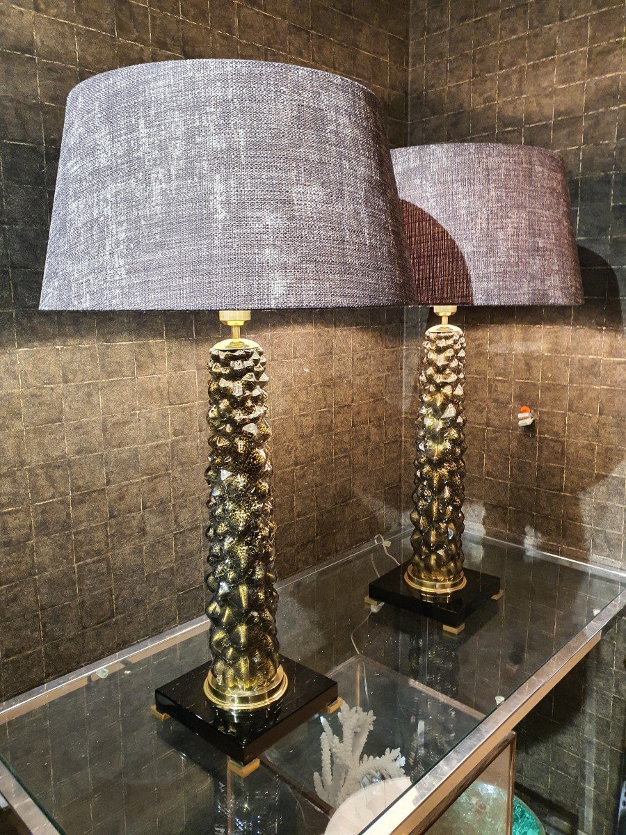 Paires De Lampes Noir/beiges-photo-8