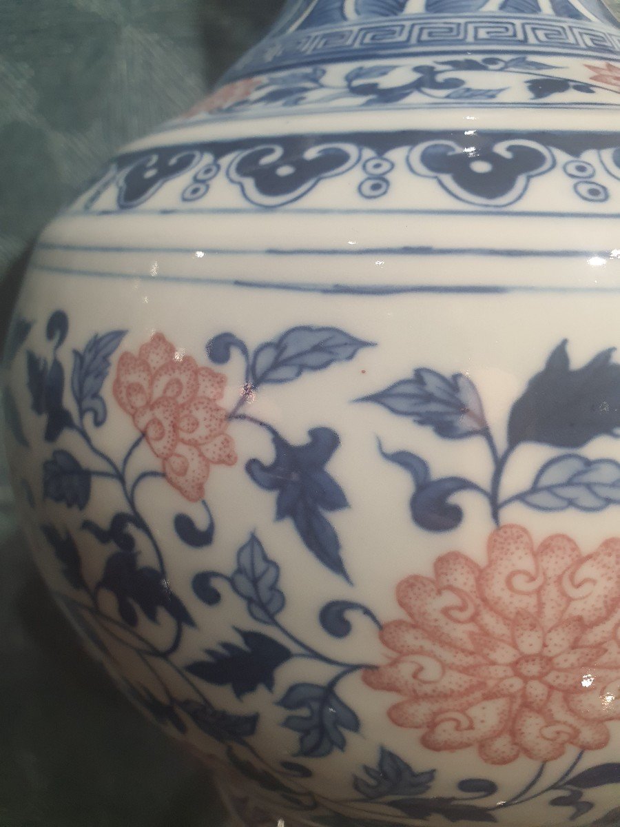 Chine Vase Rose  Famille-photo-2