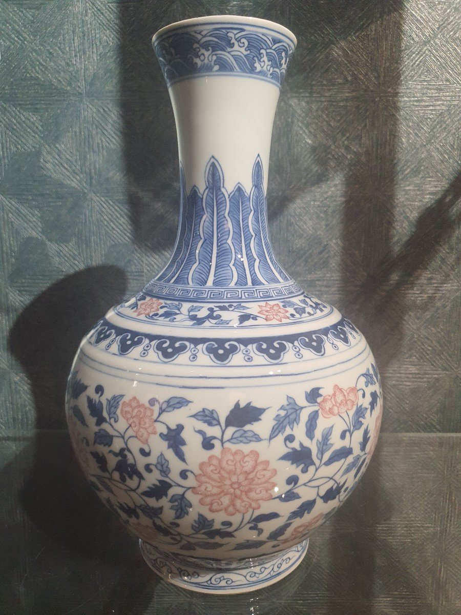 Chine Vase Rose  Famille
