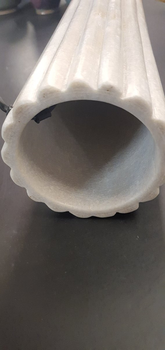 Paires de Lampes Marbre 1970 Italie-photo-4