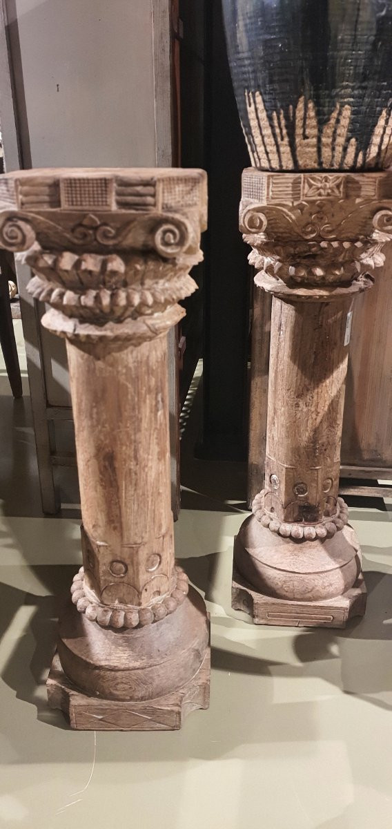 Paires de colonnes bois-photo-1