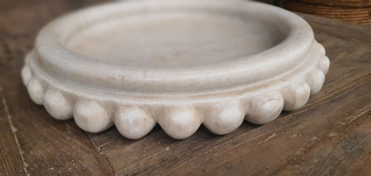 Benitier D'eglise Marbre Italie 19eme-photo-2