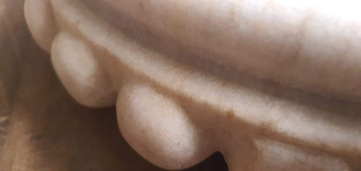 Benitier D'eglise Marbre Italie 19eme-photo-4