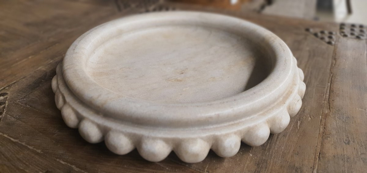 Benitier D'eglise Marbre Italie 19eme-photo-1