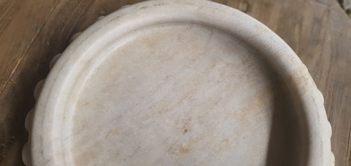 Benitier D'eglise Marbre Italie 19eme-photo-5