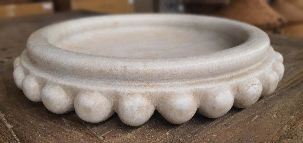 Benitier D'eglise Marbre Italie 19eme-photo-7