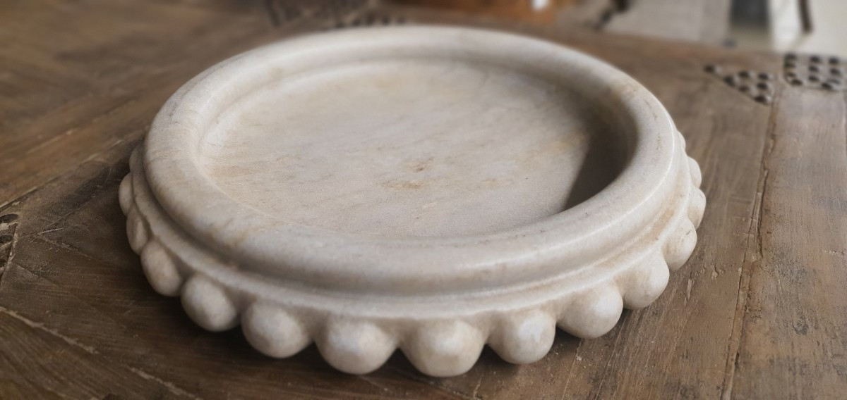 Benitier D'eglise Marbre Italie 19eme