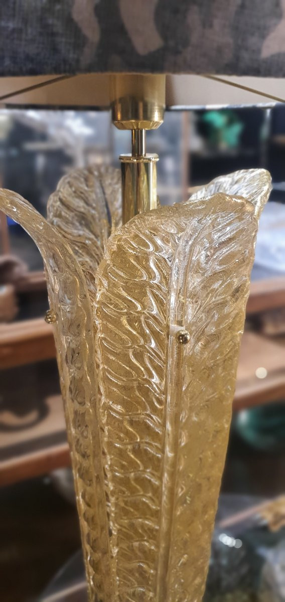 Paires de lampes Doree Murano Italie -photo-1