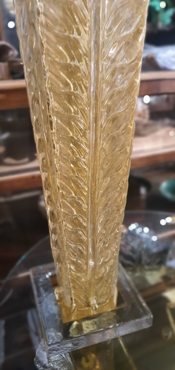 Paires de lampes Doree Murano Italie -photo-2