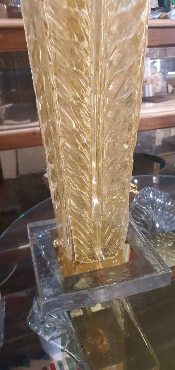 Paires de lampes Doree Murano Italie -photo-4