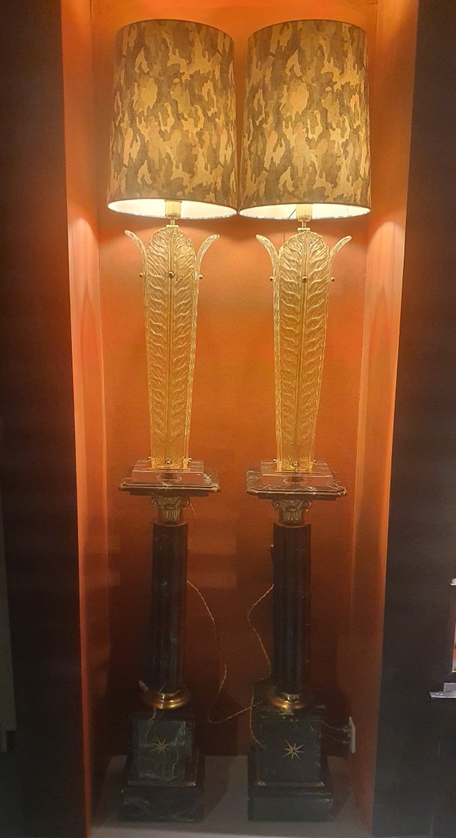 Luminaires Monumentale Colonnes Marbre 