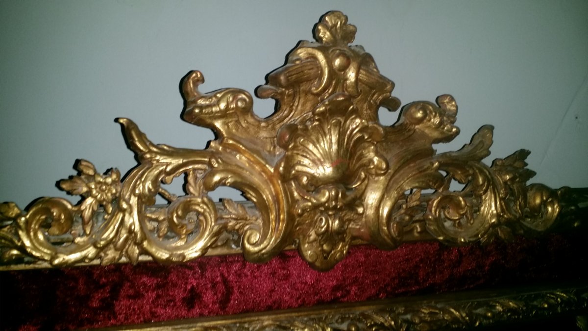 Miroir  Doree 19eme NIII-photo-3