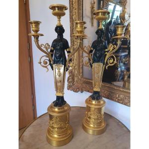 Pairs Of Empire Candelabra