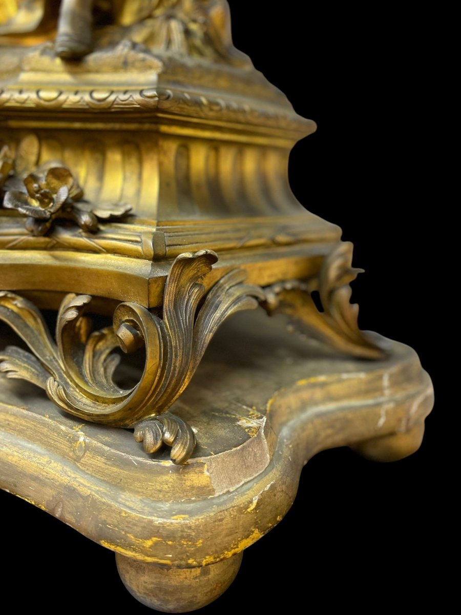 Gilded Bronze Mantel Clock – France, Late 18th Century-photo-1