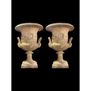Paire de vases en terre cuite de Signa – Début du XXe siècle