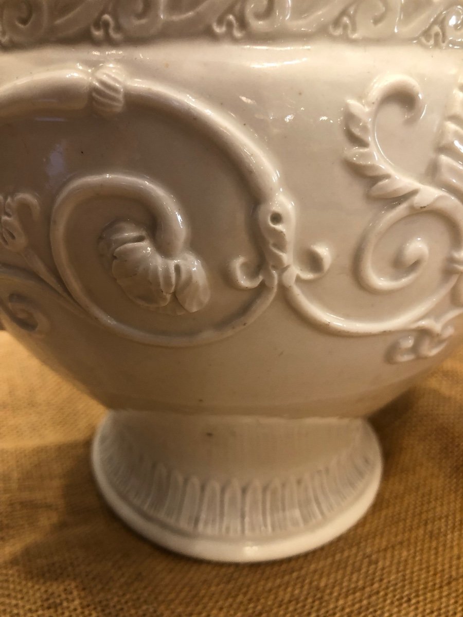 Cache Pot,vase ,porcelaine  du XIX ème Siècle,Edouard  Honoré -photo-1