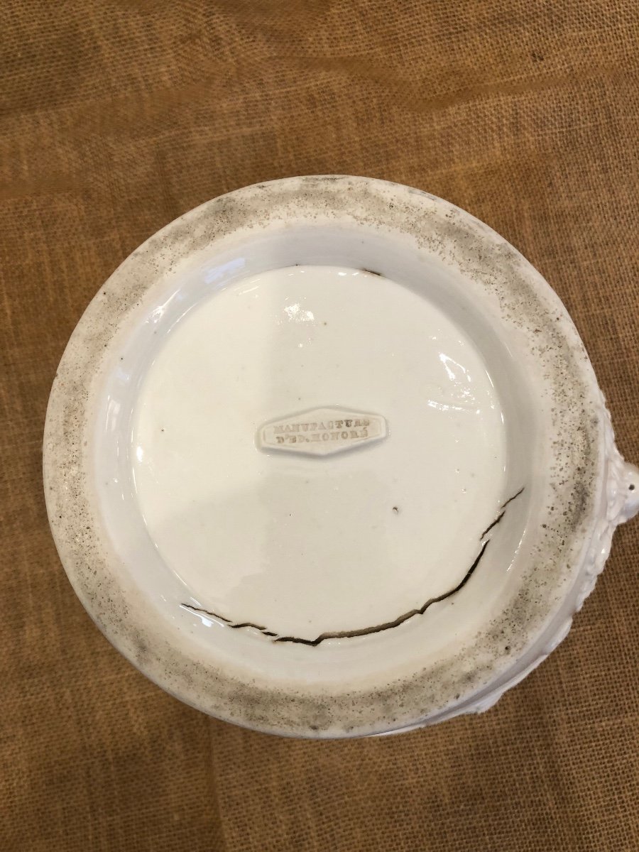 Cache Pot, Vase, XIXth Century Porcelain, Edouard Honoré-photo-4
